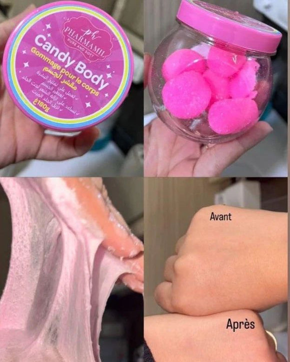 كريات تقشير و ترطيب الجسم CANDY BODY Gommage du corps